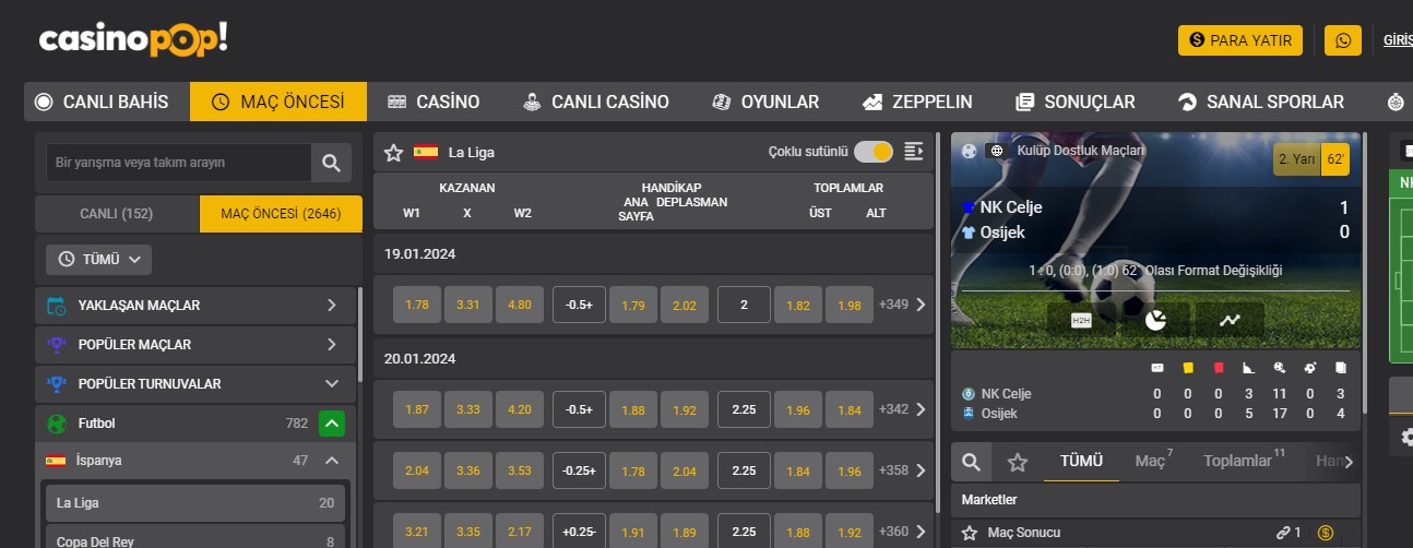 Casinopop Yeni Giriş