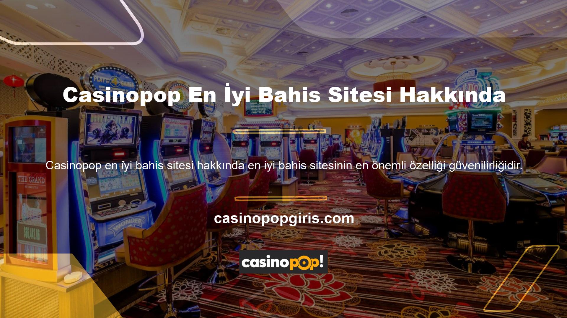 Bu nedenle en iyi Casinopop bahis sitelerini ve özelliklerini nasıl bulacağınızı bilmeniz gerekir
