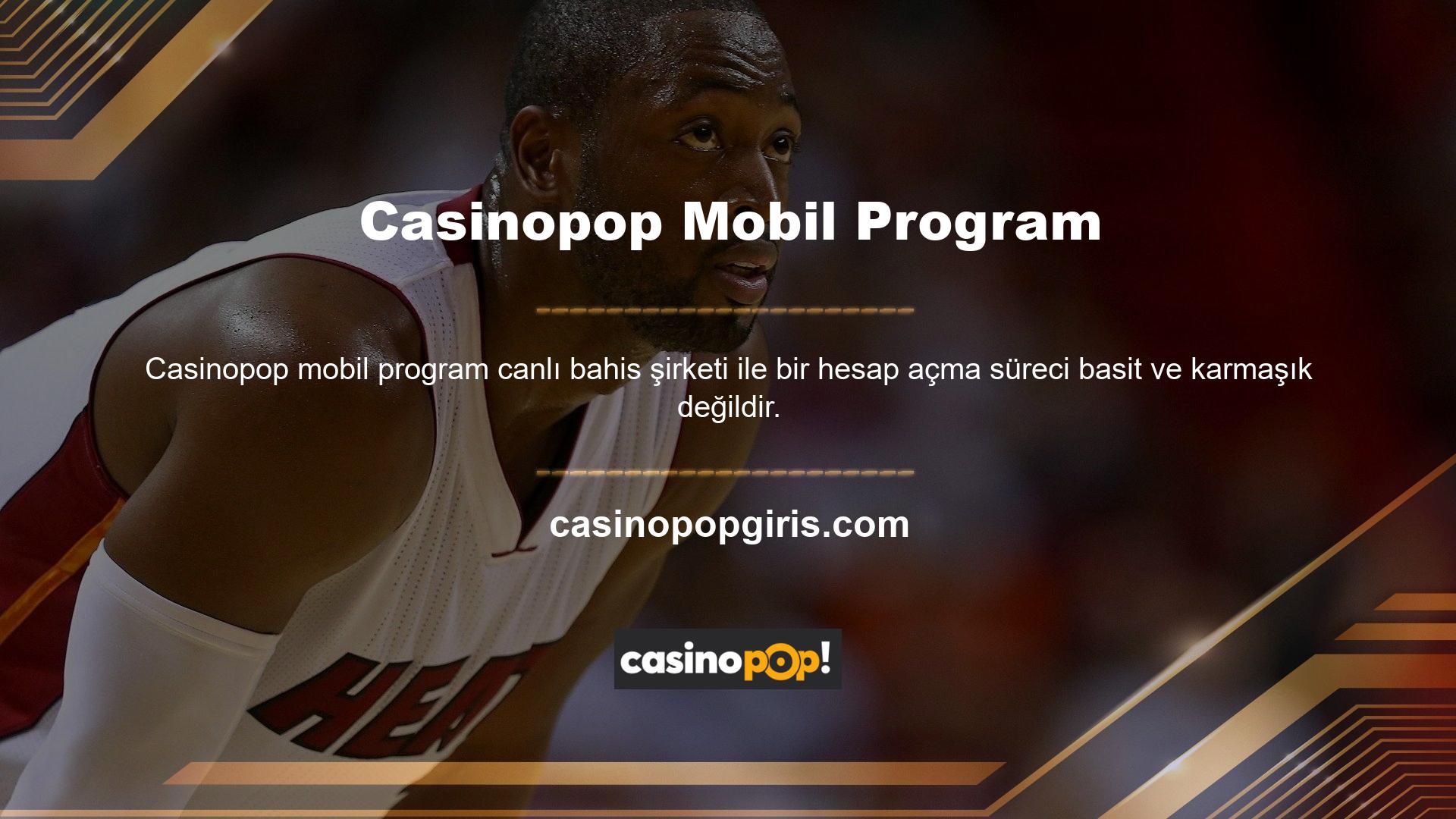 Casinopop kaydolmak için ana sayfada bulunan Kayıt sekmesine tıklayın ve kayıt işlemini başlatın